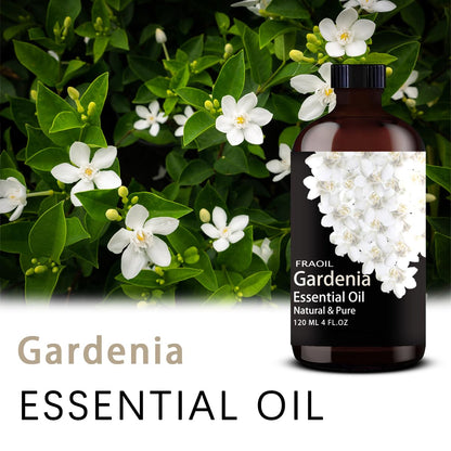 Gardenia Essential Oil 4 oz (120 ml) for Diffuser & DIY - FRAOIL