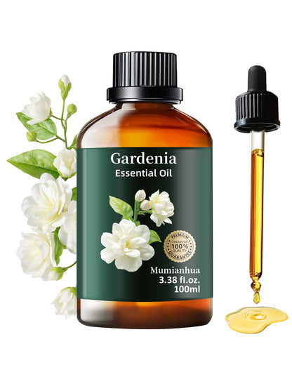 Gardenia Essential Oil Pure – Gardenia Oil for Diffusers & Skincare (3.38 fl oz)
