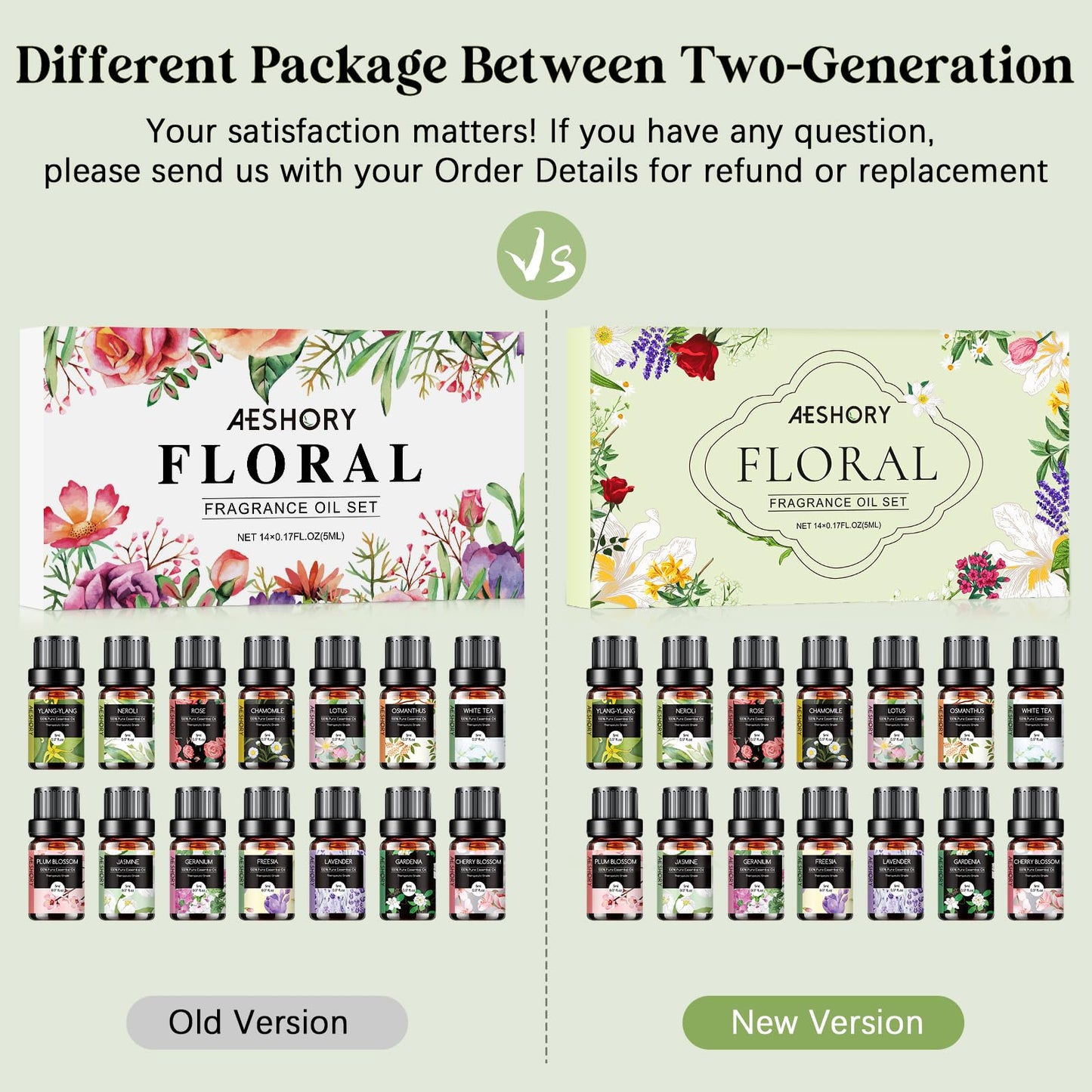 Floral Essential Oils Set - 14 Pcs for Diffusers, Aromatherapy & Candle Making | Lavender, Rose, Jasmine