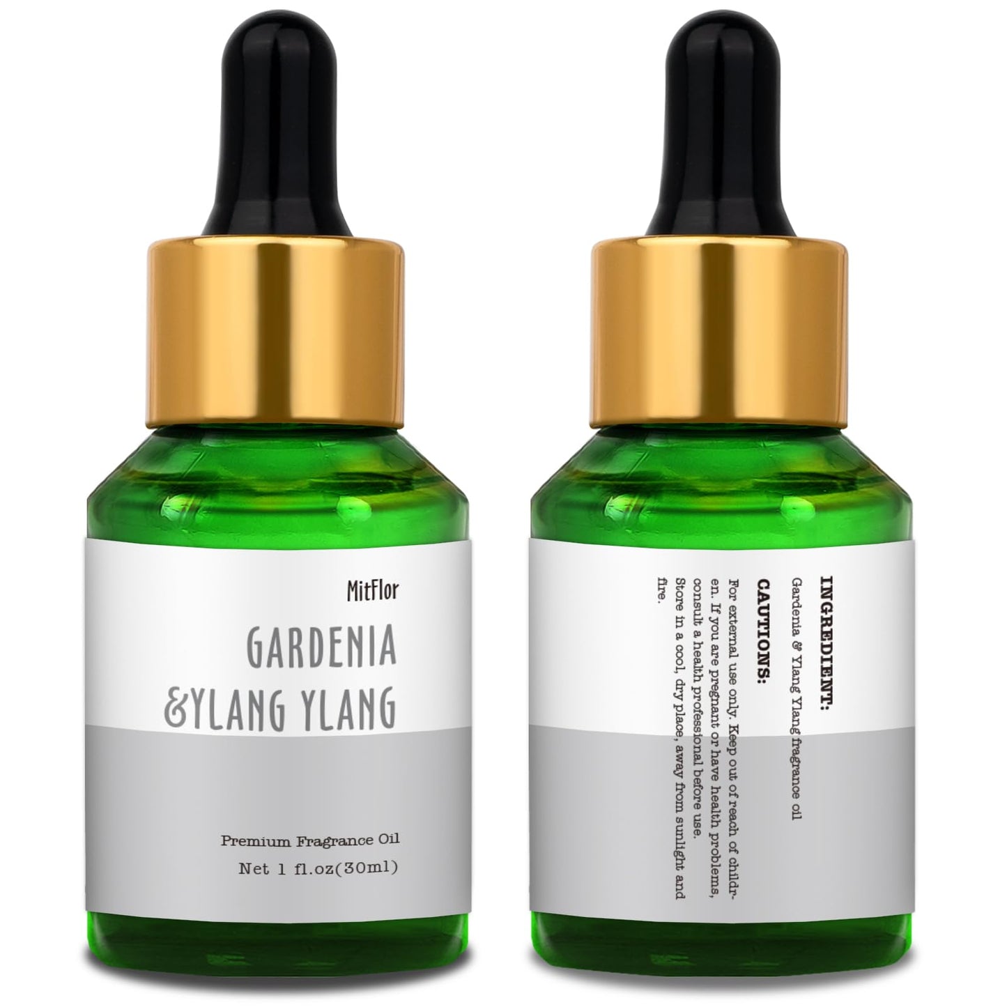 Gardenia & Ylang Ylang Fragrance Oil – MitFlor 30ml | Premium Essential Oil for Soap & Candle Making