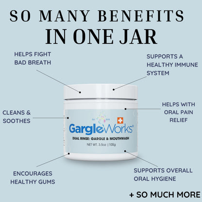 GargleWorks - Natural Dual Mouthwash for Fresh Breath, Immunity & Oral Hygiene