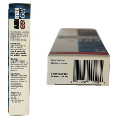 ALLIMAX Liquid Topical Gel (30mL / 1fl oz) – Garlic Extract Natural Skincare Gel – Unisex