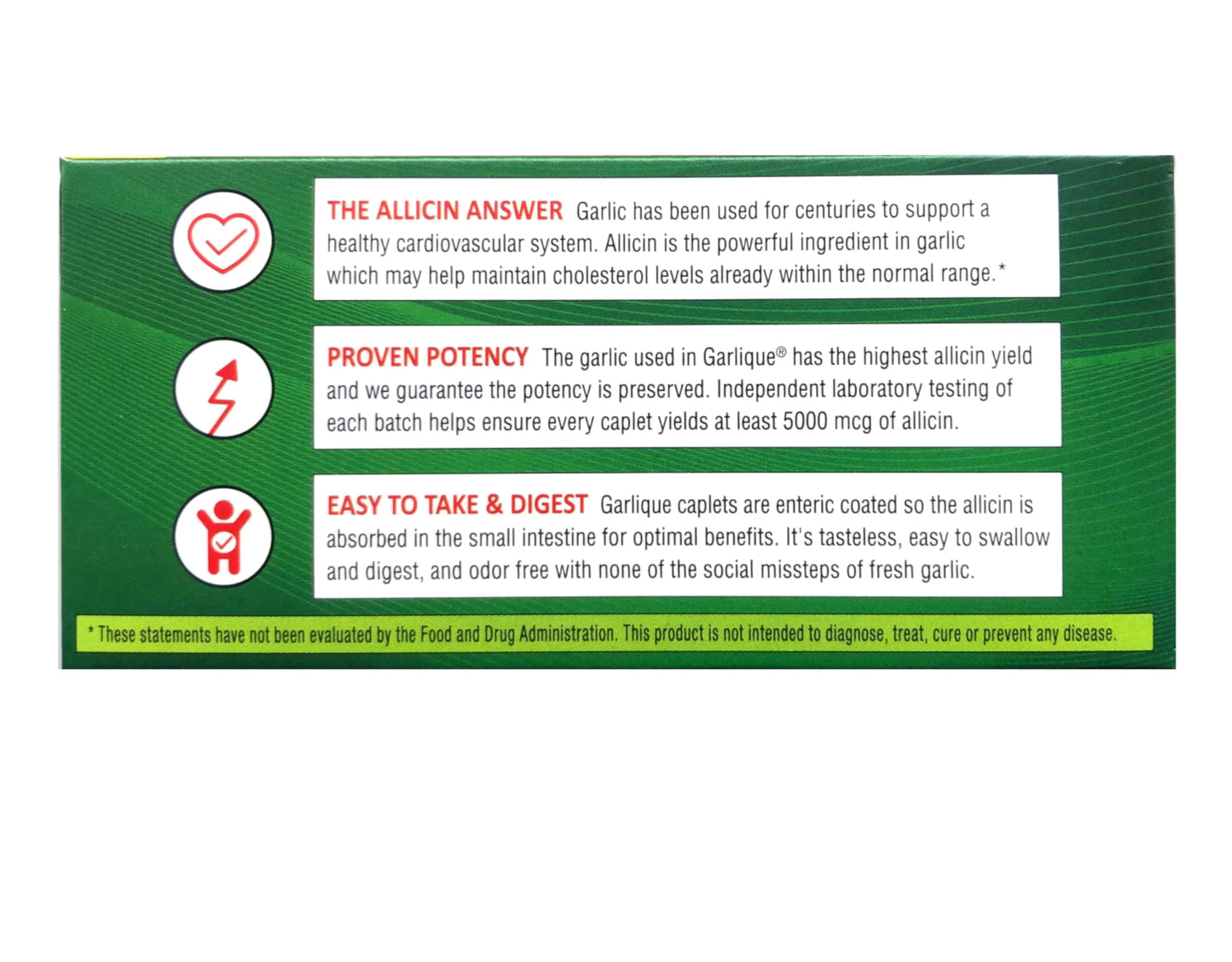 Garlique - 60 Tablets | Odor-Free Garlic for Cardiovascular Support