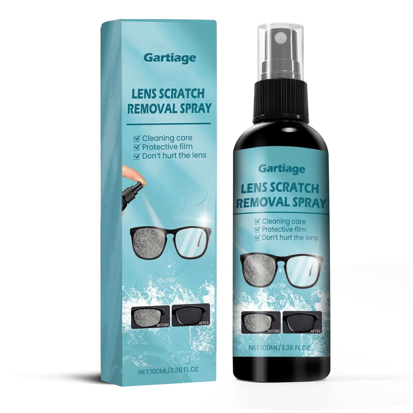 Gartiage Eyeglass Scratch Remover & Cleaner Spray – Lens & Screen Cleaning Kit