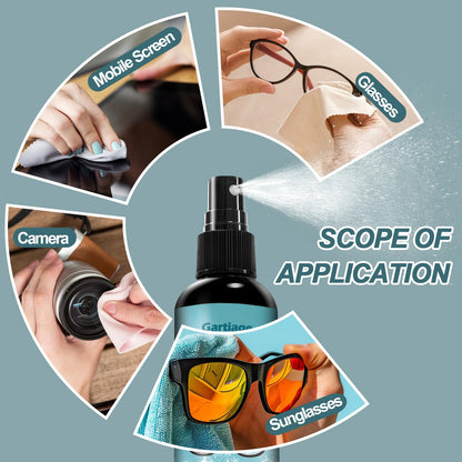 Gartiage Eyeglass Scratch Remover & Cleaner Spray – Lens & Screen Cleaning Kit