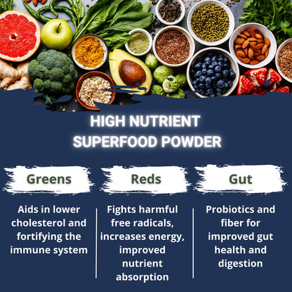 Gaspari Nutrition Greens & Reds Organic Superfood Powder – Immune Support, Probiotics & Fiber, Vegan & Non-GMO (30 Servings, Natural Fruity)