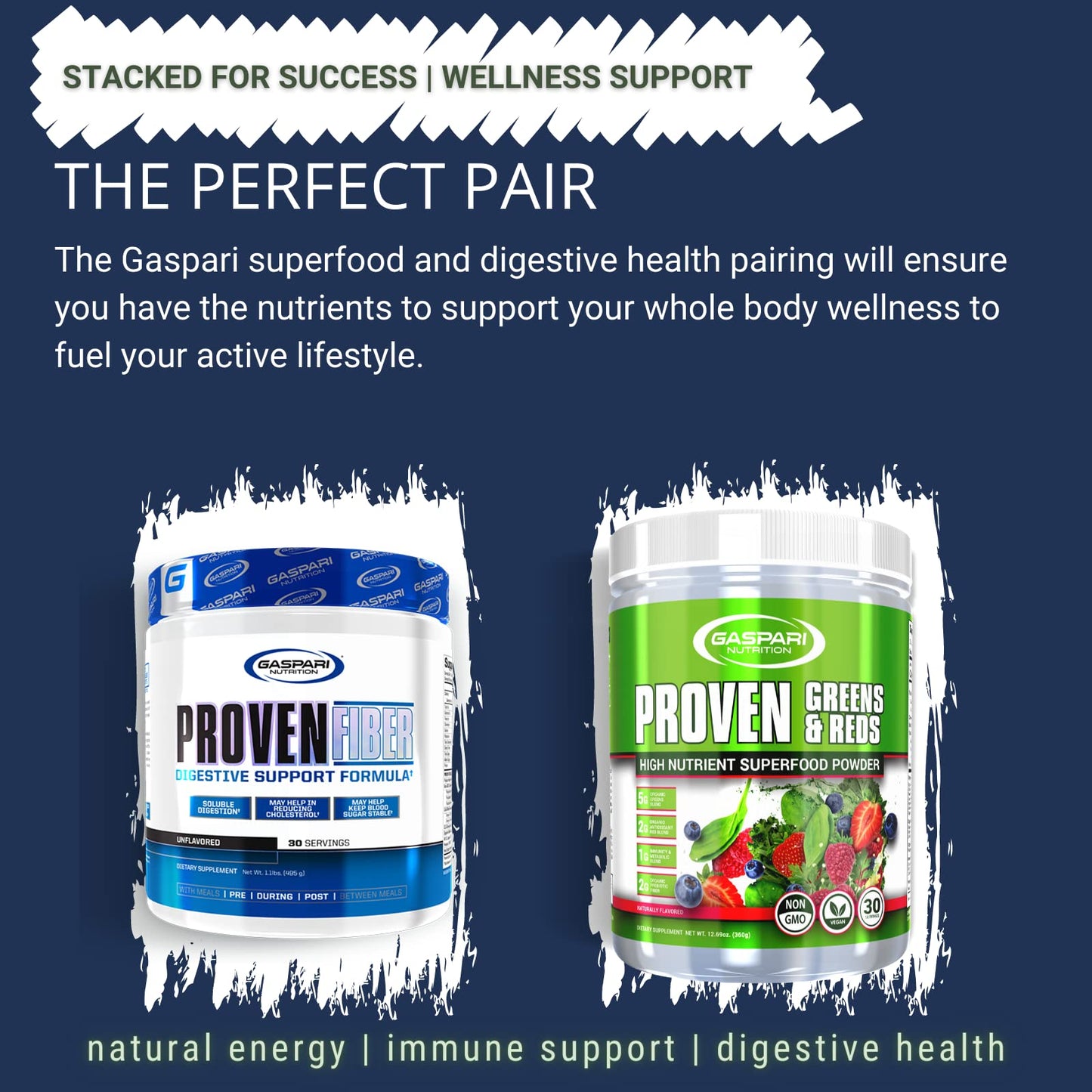 Gaspari Nutrition Greens & Reds Organic Superfood Powder – Immune Support, Probiotics & Fiber, Vegan & Non-GMO (30 Servings, Natural Fruity)