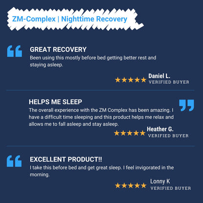 Gaspari ZM-Complex: Nighttime Recovery & Sleep Support – Zinc, Magnesium, Vitamin B6 (90 Capsules)