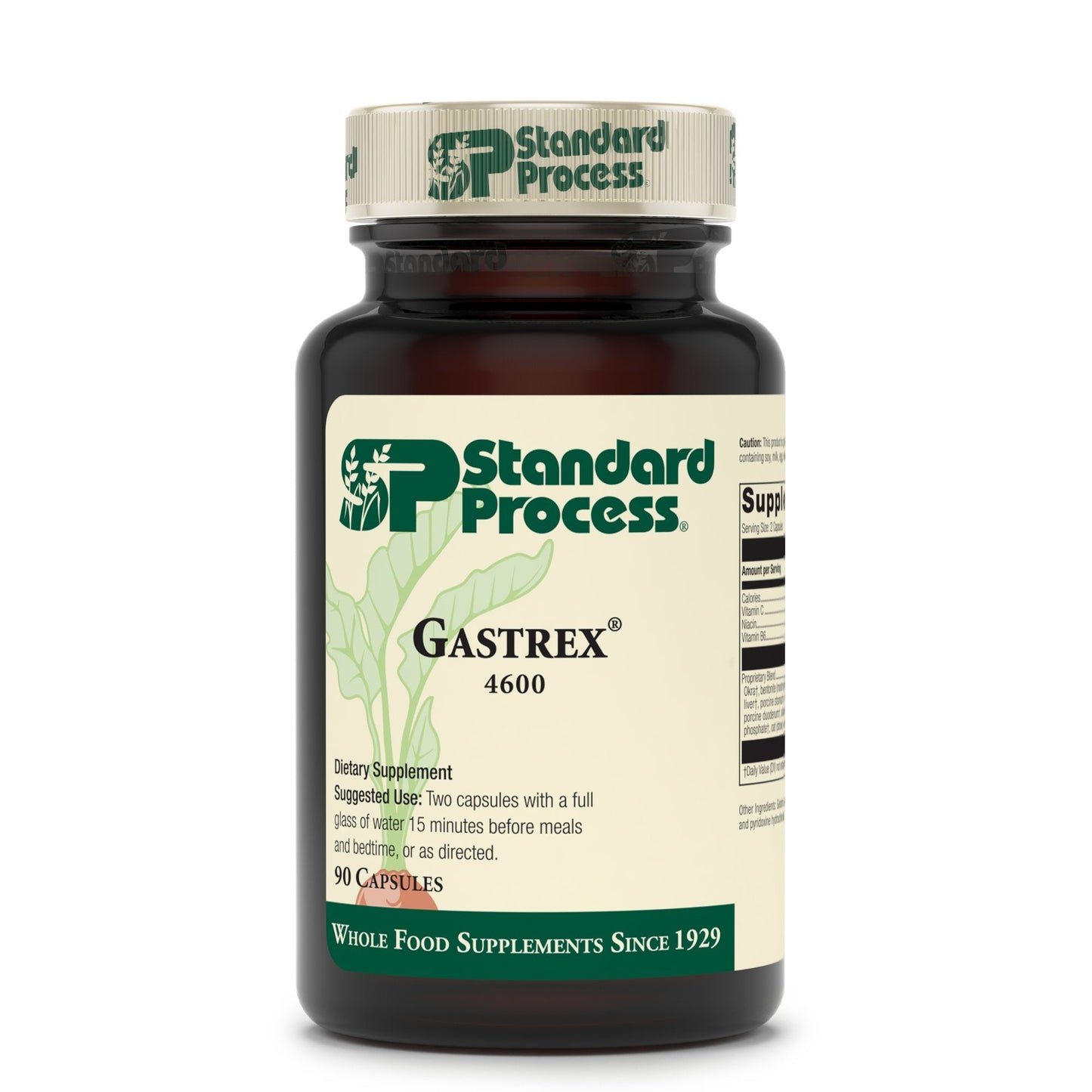 Gastrex by Standard Process - Digestion Support, GI Cleansing, 90 Capsules