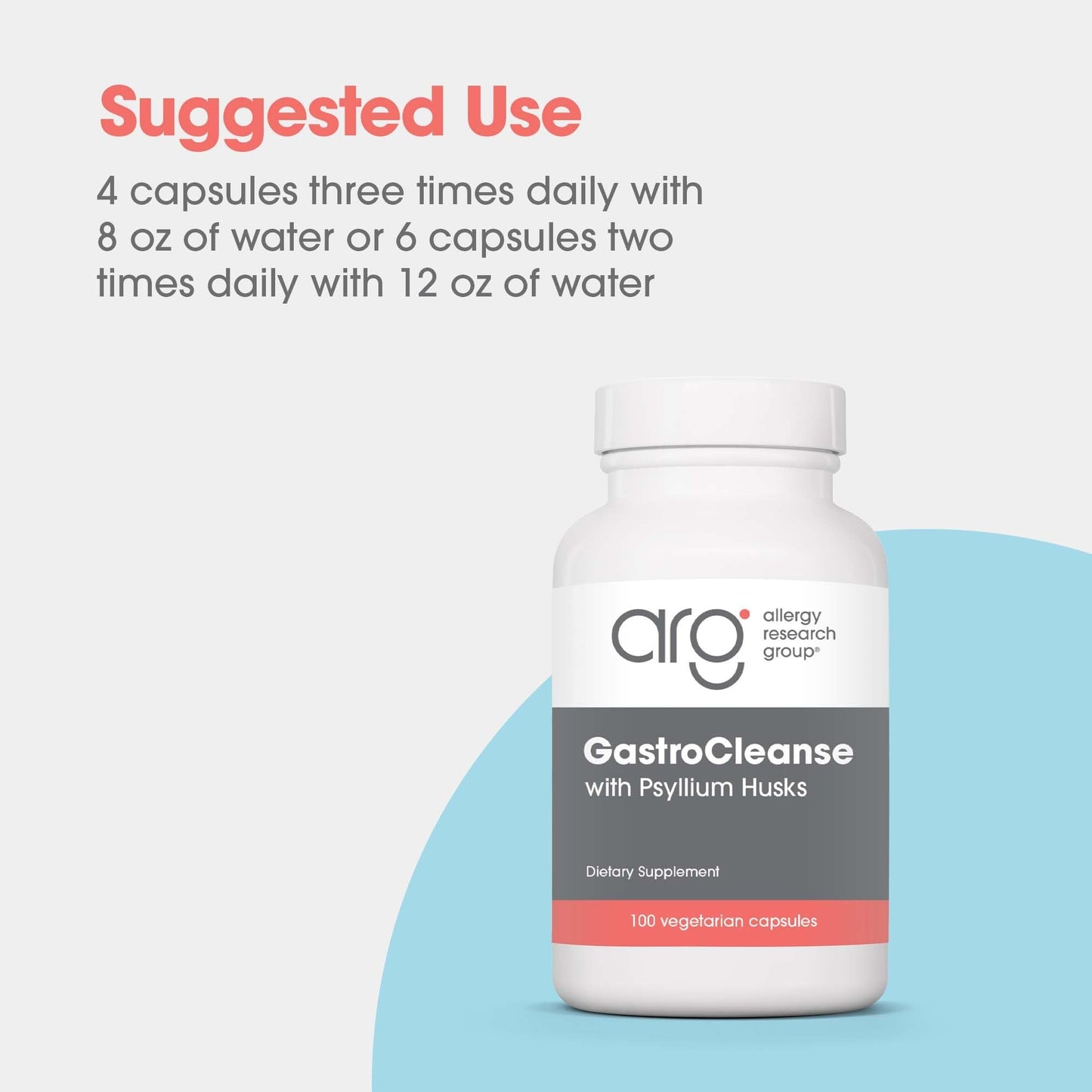 Allergy Research Group Gastro Cleanse – Digestive Support & Detox 100 Count