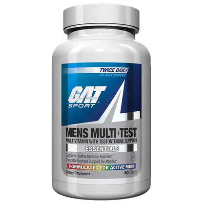 GAT SPORT Men’s Multi + Test – Premium Multivitamin Tablets (60 Count)