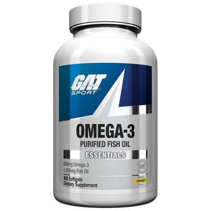GAT SPORT Omega-3 Fish Oil 90 Softgels – High Potency EPA & DHA