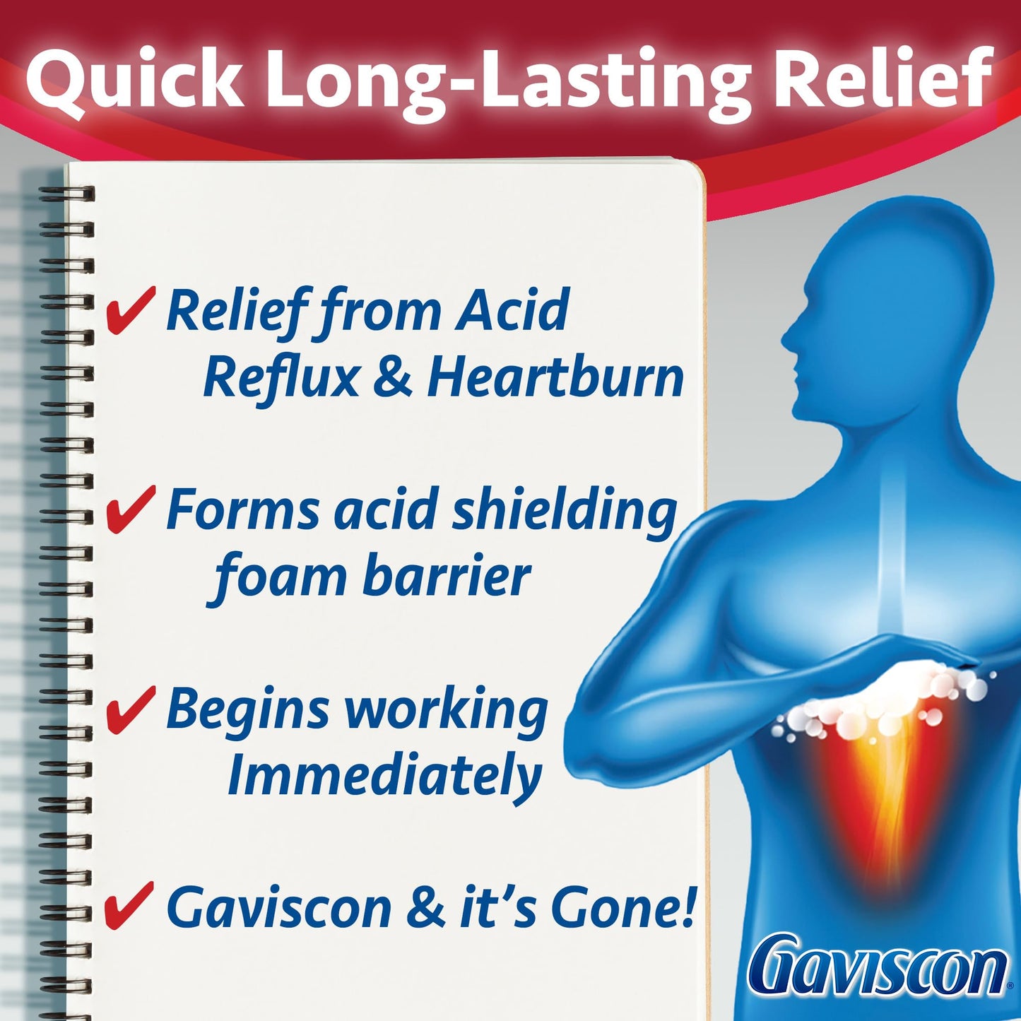 Gaviscon Max Berry Tablet, 50 Count | Heartburn & Reflux Relief