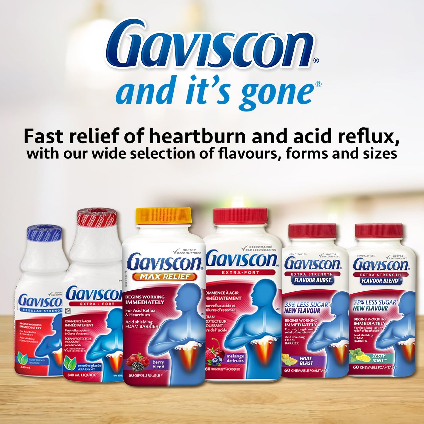 Gaviscon Max Berry Tablet, 50 Count | Heartburn & Reflux Relief