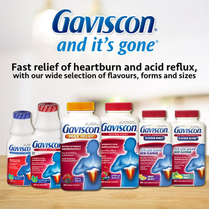 Gaviscon Max Berry Tablet, 50 Count | Heartburn & Reflux Relief