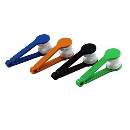 GBSTORE 5 Pcs Mini Glasses Cleaner – Microfiber Spectacle Cleaning Clips (Random Color)