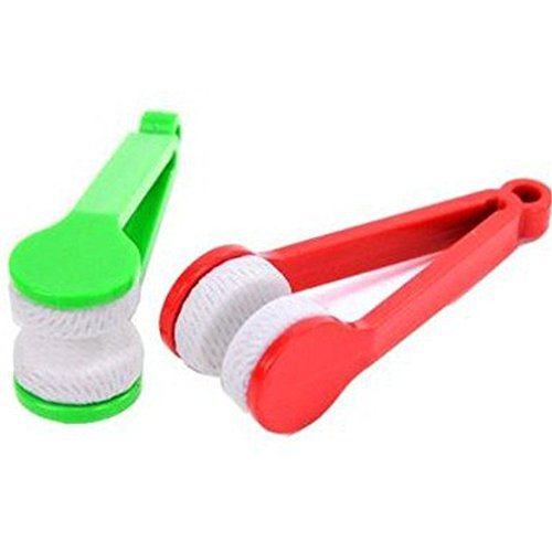 GBSTORE 5 Pcs Mini Glasses Cleaner – Microfiber Spectacle Cleaning Clips (Random Color)
