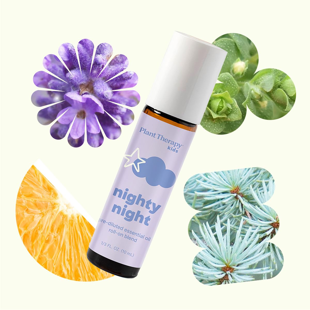 Plant Therapy KidSafe Nighty Night Essential Oil Blend for Sleep 10 mL Roll-On | 100% Pure, Therapeutic Grade