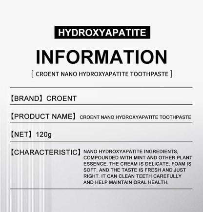 GEELIKE Nano Hydroxyapatite Toothpaste 7.5% nHAP – Enamel Strengthening, Fluoride-Free, Peppermint, 4.23 oz