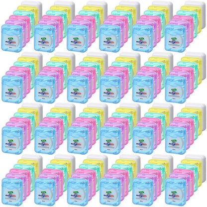 Geiserailie 72 Pack Mint Floss Bulk – 50m Travel Waxed Dental Floss, Multicolor