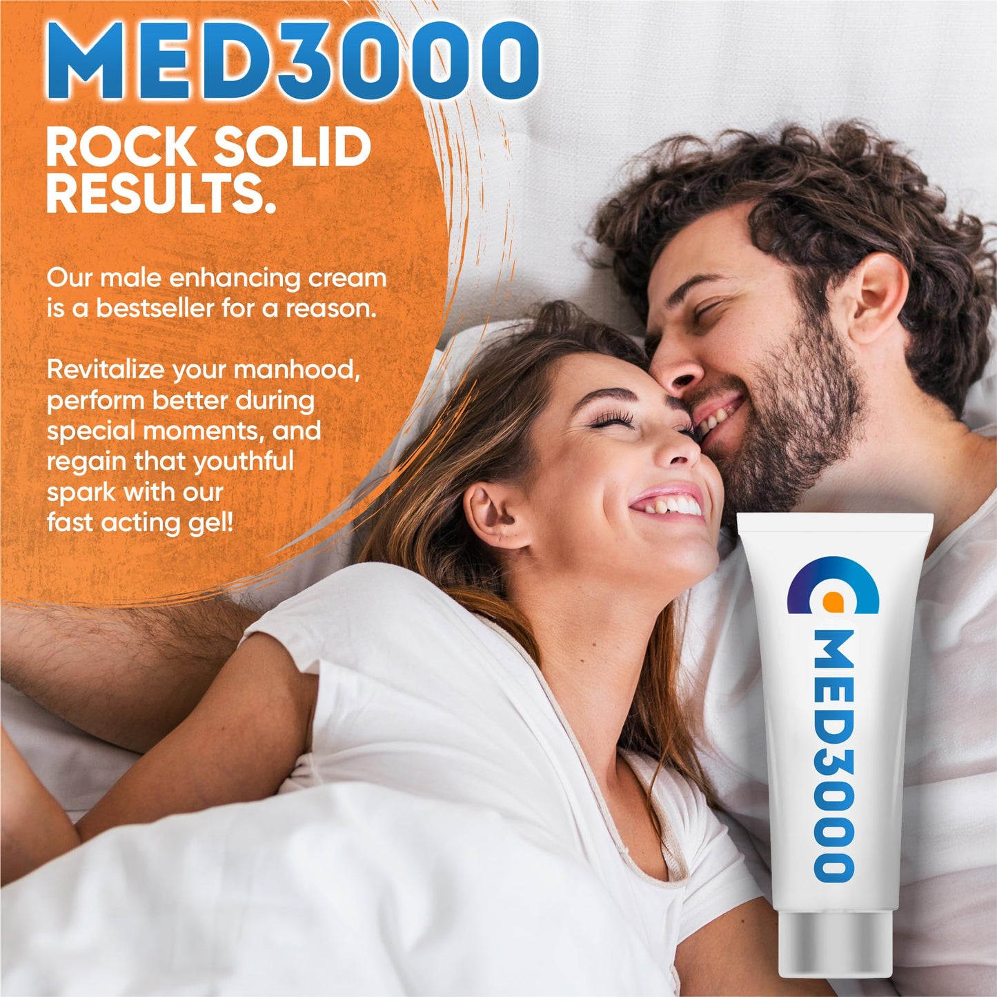 Gel Med3000 for Men - Powerful Testosterone Booster and Blood Flow Enhancer