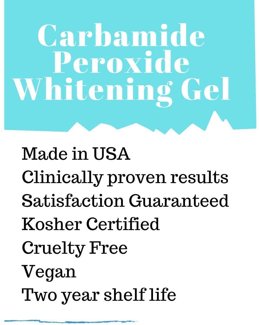White Teeth Global 10 Syringes (3ml) - New Strongest 44% Carbamide Peroxide Teeth Whitening Gel (Mouth Trays NOT Included)