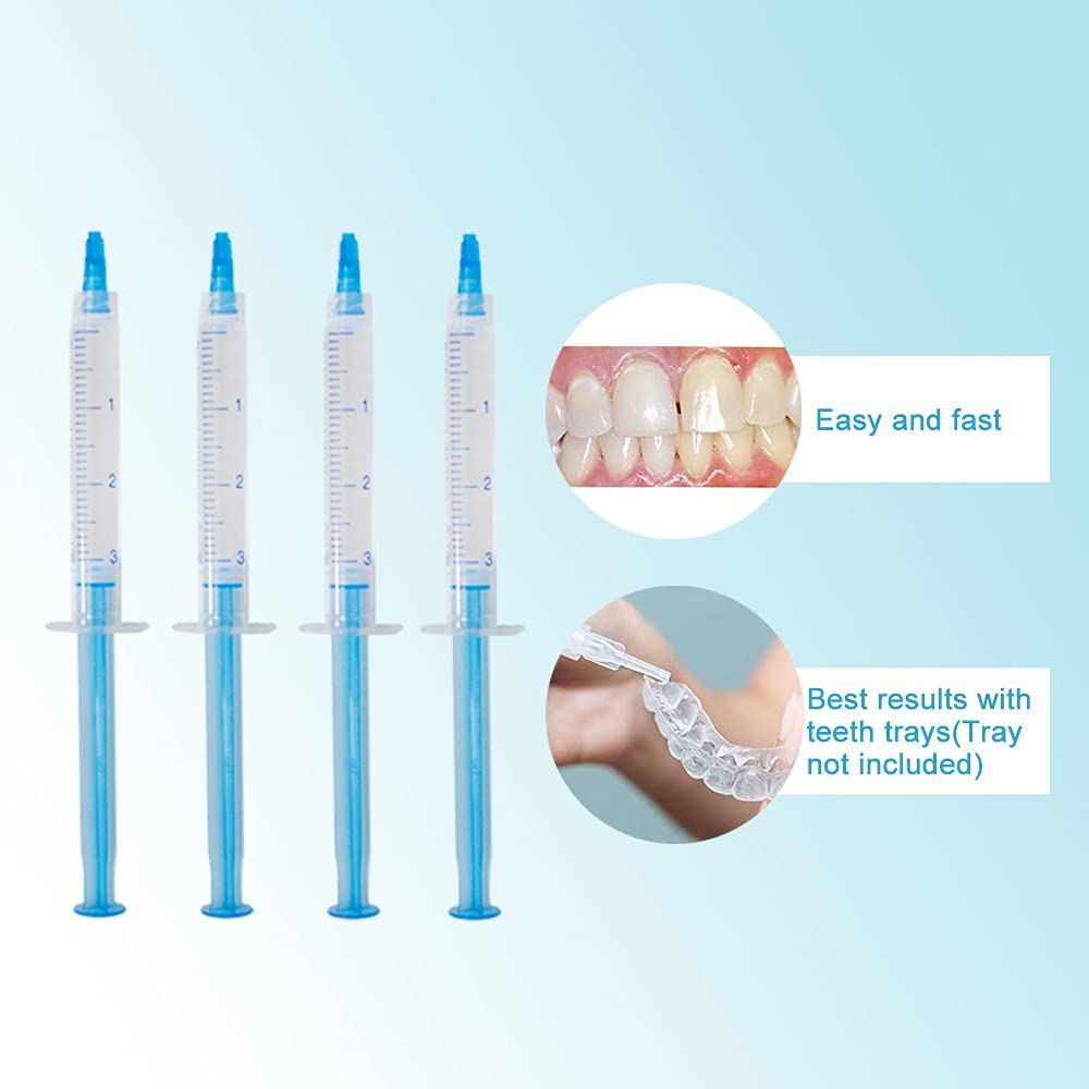 20pcs 3mL Teeth Whitening Gel Syringes – 35% Carbamide Peroxide Home Kit