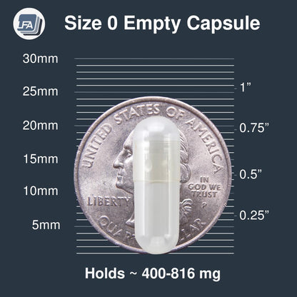 Empty Gelatin Capsules Size 0-120 | Halal Beef Gel Caps for DIY Filling Kit