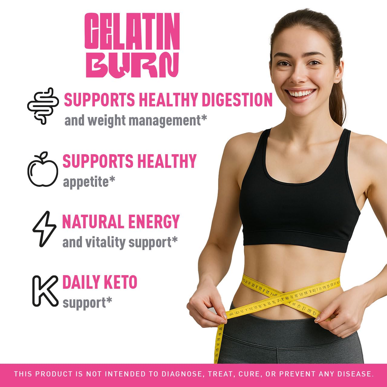 GelatinBurn Powder – Premium All-Natural Daily Formula, 60 Servings