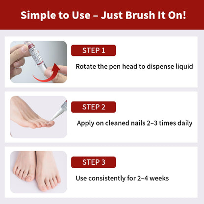 Gemächlich ZuHause Toenail Fungus Treatment Extra Strength Pen – 3 Pens & 3 Files