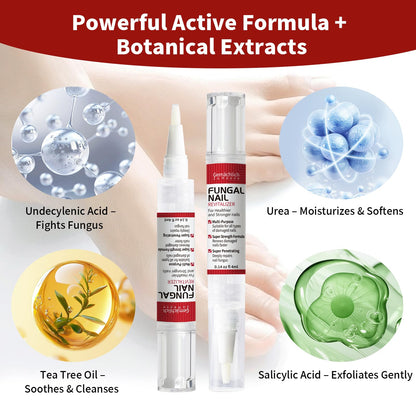 Gemächlich ZuHause Toenail Fungus Treatment Extra Strength Pen – 3 Pens & 3 Files