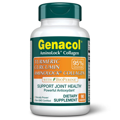Genacol Turmeric Curcumin with BioPerine – Joint Support, 90 Capsules (30-Day Supply)