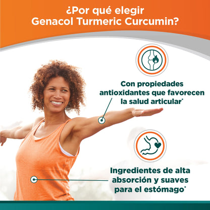 Genacol Turmeric Curcumin with BioPerine – Joint Support, 90 Capsules (30-Day Supply)