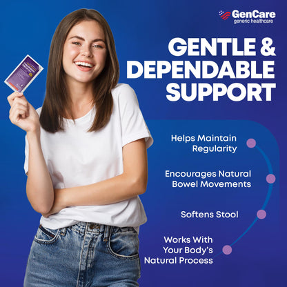 GenCare Polyethylene Glycol 3350 Powder – 30 Travel Packets for Gentle Occasional Constipation Relief