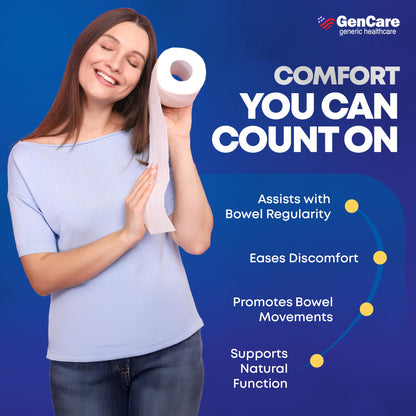 GenCare Senna Laxative 600 Tablets — Natural Senna 8.6 mg for Gentle Regularity