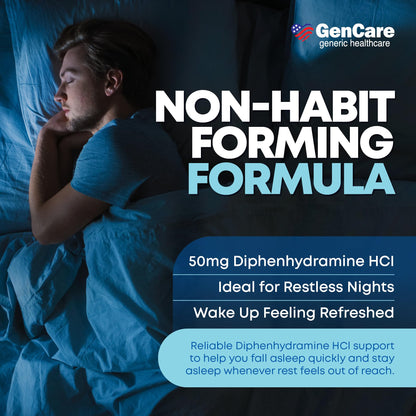 GenCare Maximum Strength Nighttime Sleep Aid – 96 Softgels, Non-Habit Forming Sleep Support