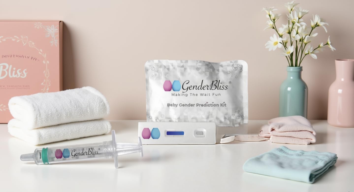 GenderBliss Early Gender Prediction Kit – 5+ Weeks, Instant 1-Minute Results, Non-Invasive