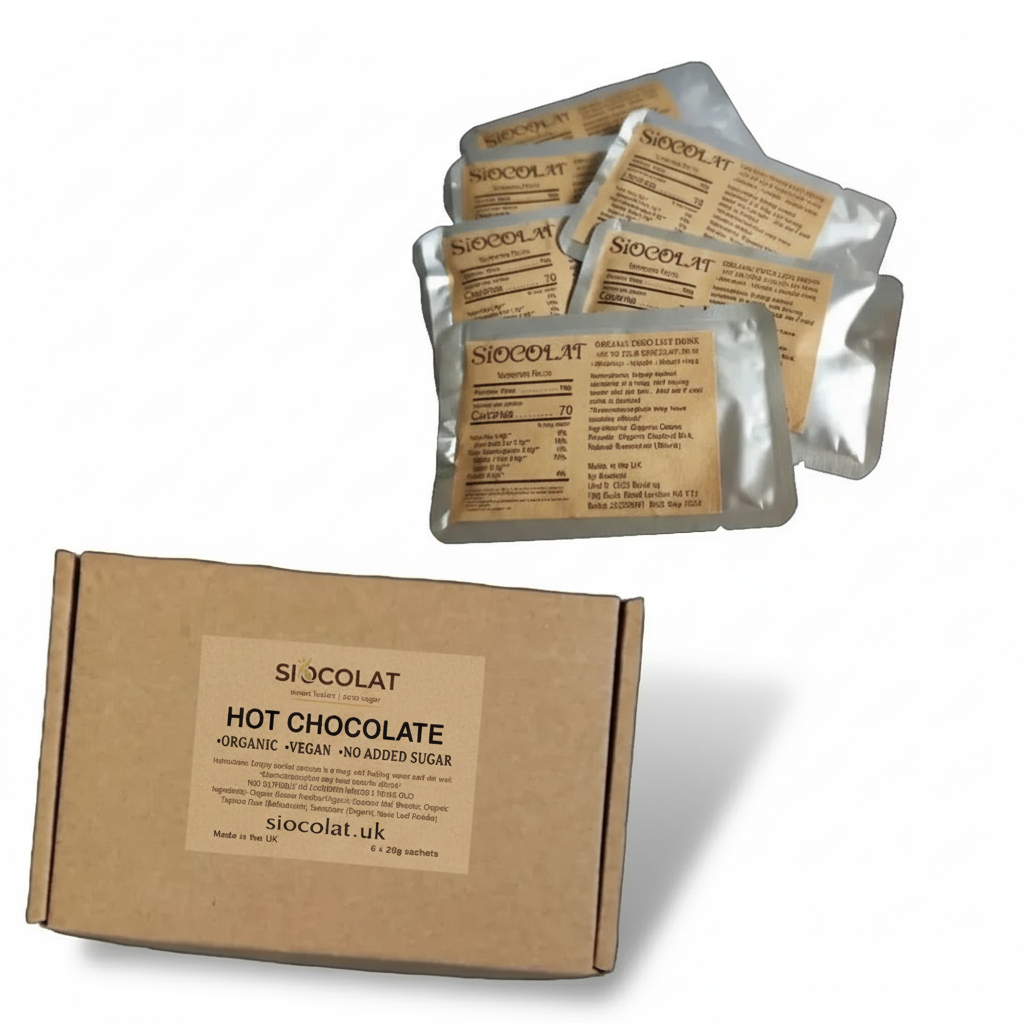 Siocolat Organic Vegan Sugar Free Low Calorie Hot Chocolate Drink
