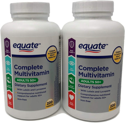 Generic Equate 50+ One Daily Multivitamin - Compare to Centrum Silver 400 Ct
