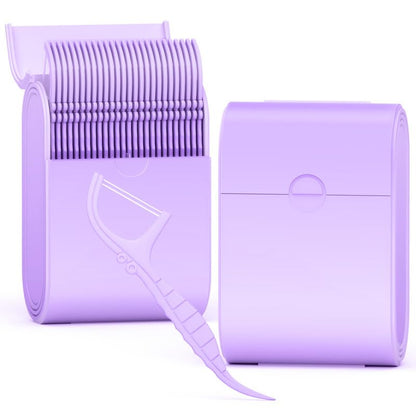 Generic Floss Dental Picks Travel Case – 2 Boxes, 104 Mint Flossers