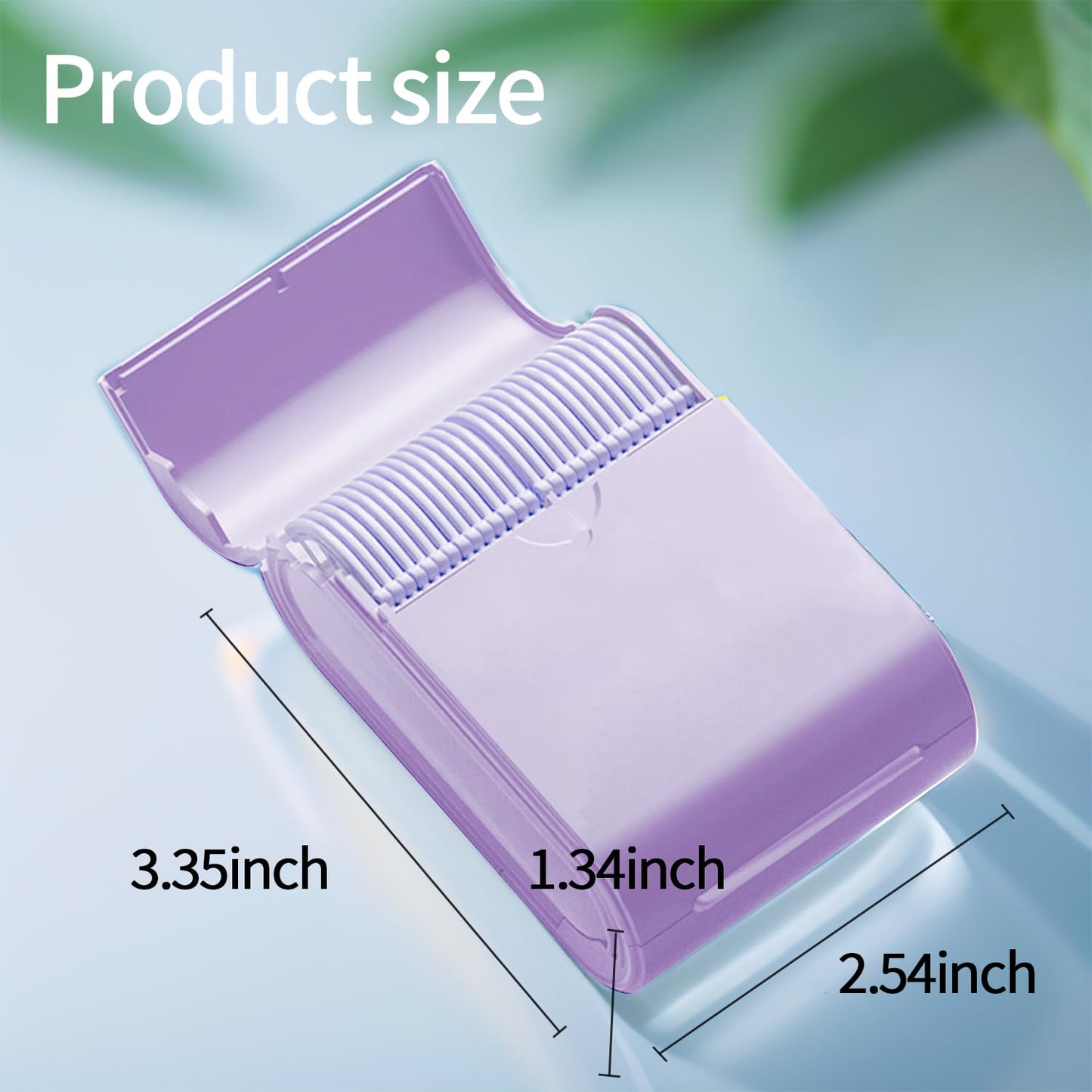 Generic Floss Dental Picks Travel Case – 2 Boxes, 104 Mint Flossers