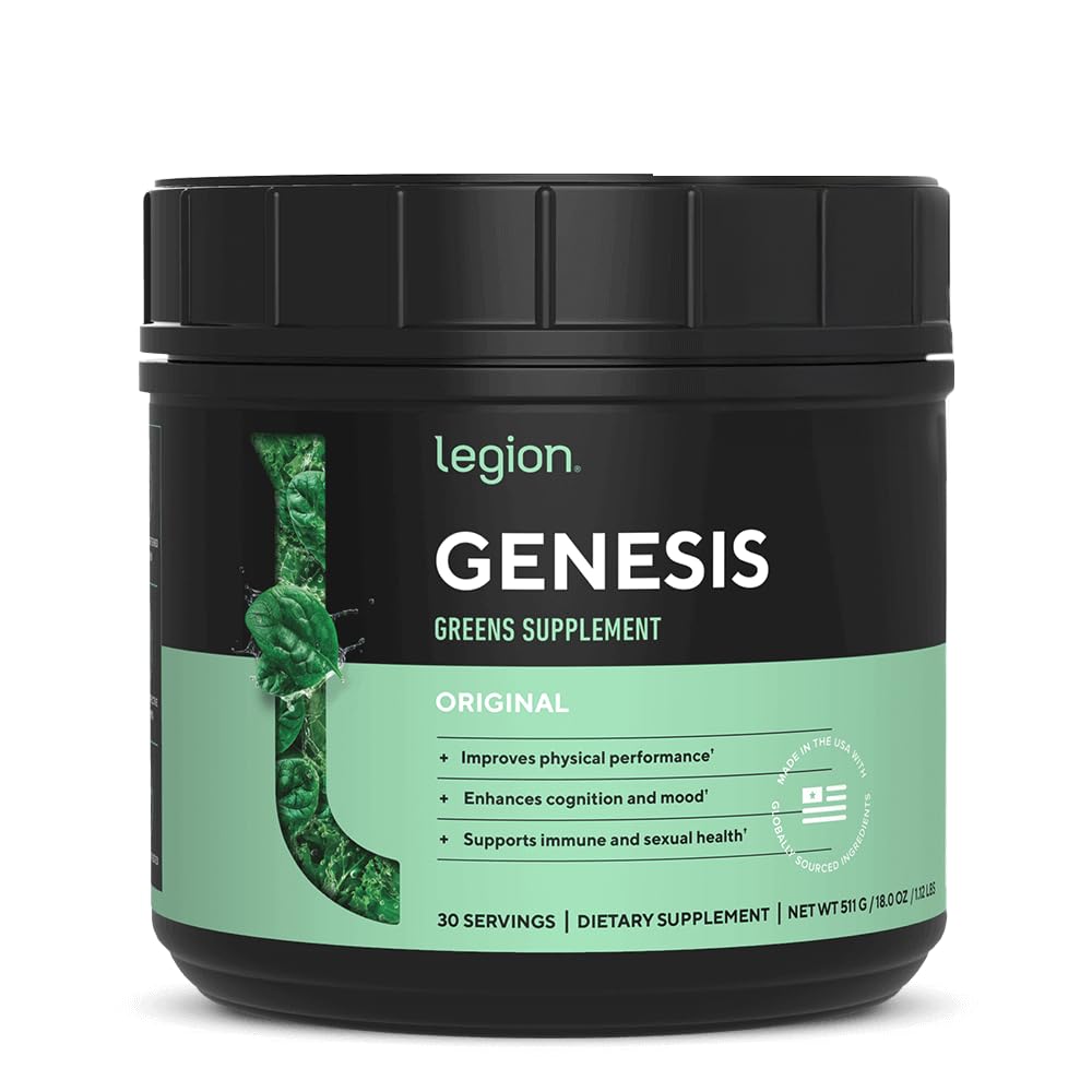 Genesis Greens – Organic Spirulina & Matcha Super Greens Powder