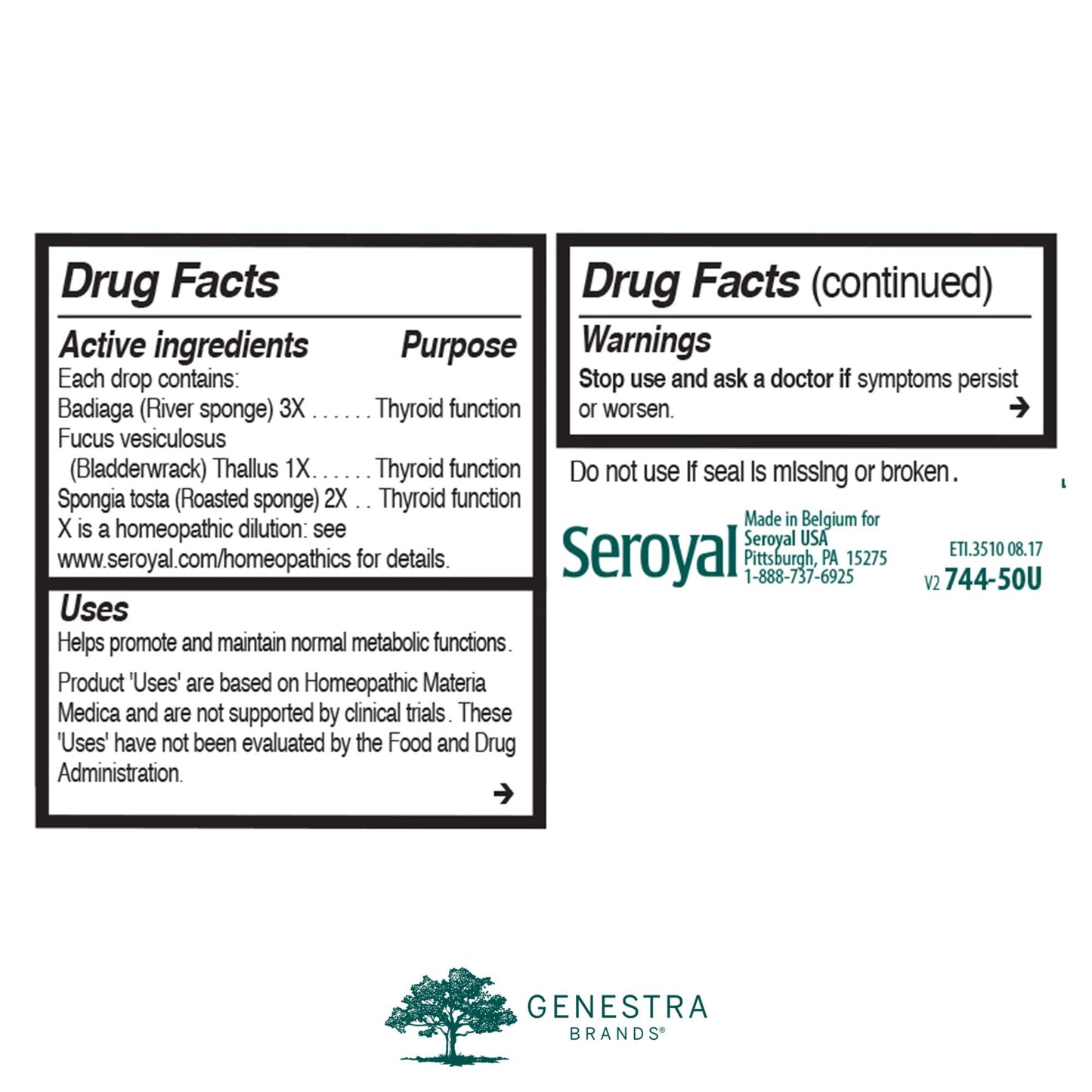 Genestra Brands Fucus Complex | Homeopathic Preparation | 1.7 fl oz