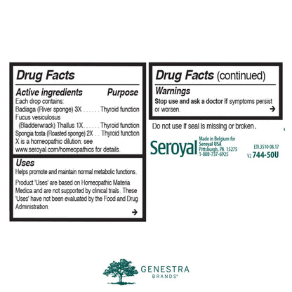 Genestra Brands Fucus Complex | Homeopathic Preparation | 1.7 fl oz