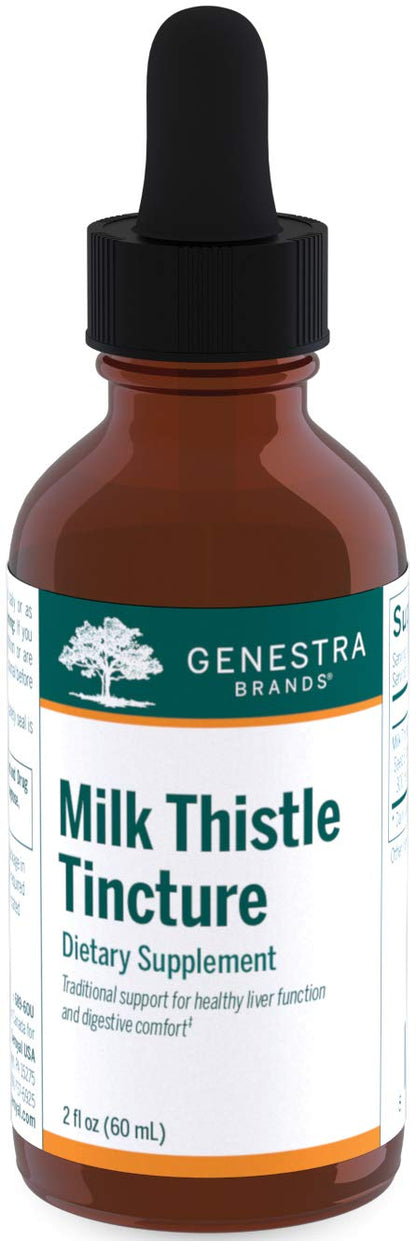 Genestra Milk Thistle Tincture | Liver Support Herbal Supplement | 2 fl oz