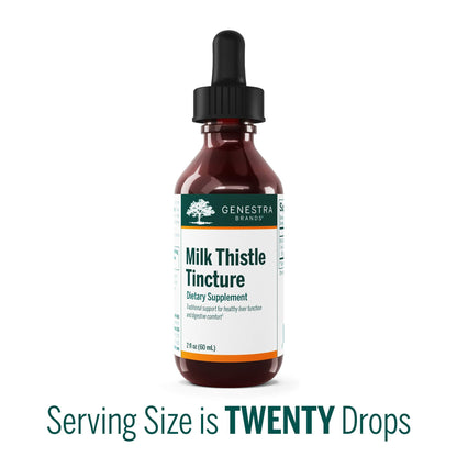 Genestra Milk Thistle Tincture | Liver Support Herbal Supplement | 2 fl oz