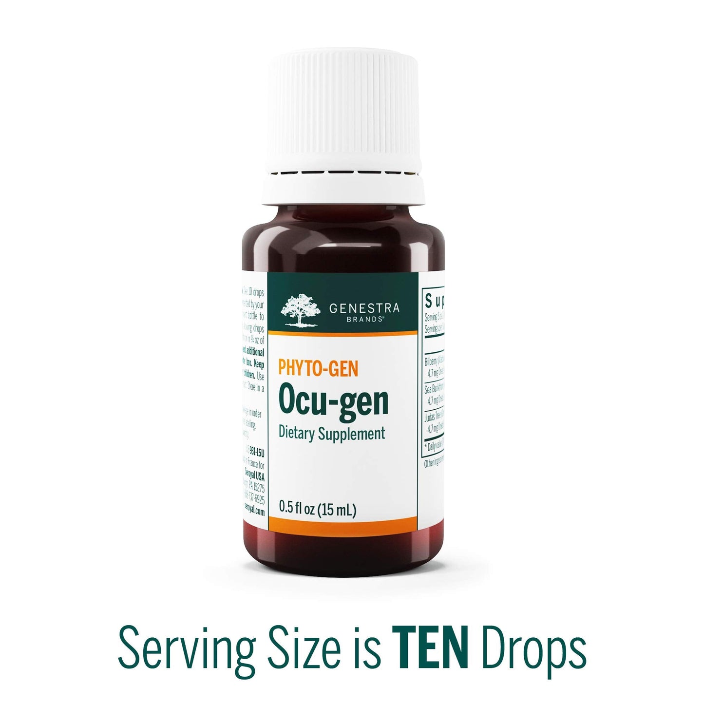 Genestra Brands Ocu-gen | Bilberry, Sea Buckthorn & Judas Tree | 0.5 fl oz