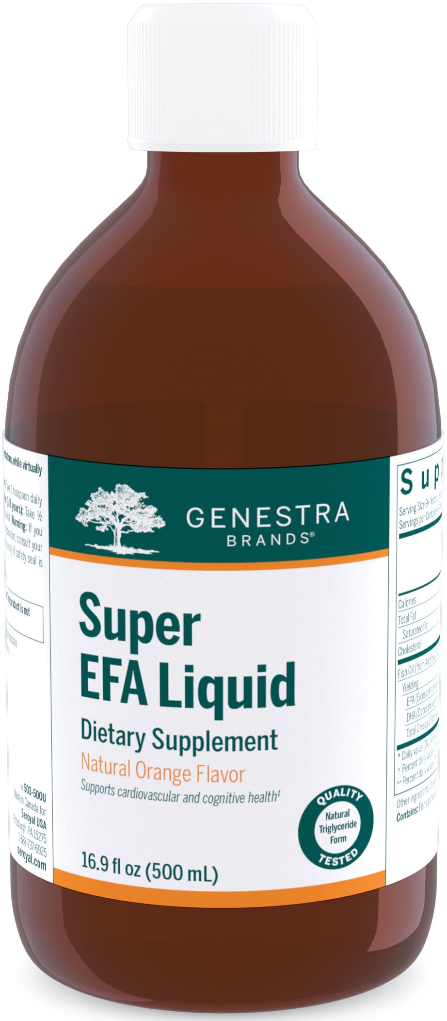 Genestra Super EFA Liquid | Cardiovascular Health & Brain, Eyes & Nerves Support for Children | 16.9 fl oz
