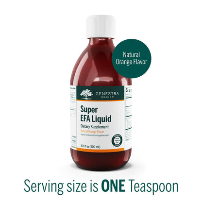Genestra Super EFA Liquid | Cardiovascular Health & Brain, Eyes & Nerves Support for Children | 16.9 fl oz