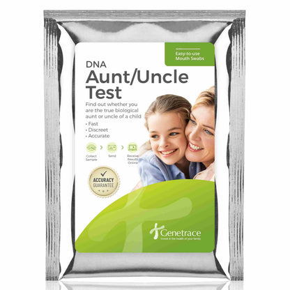 Genetrace DNA Aunt/Uncle Test - At-Home Kit | Avuncular Testing | Lab Fees Included | Results in 1-2 Days
